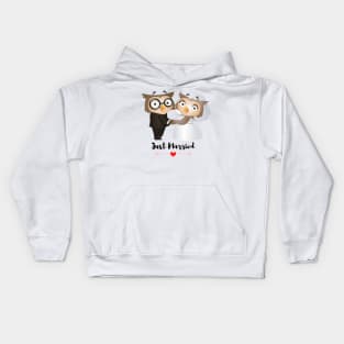 just married Kids Hoodie